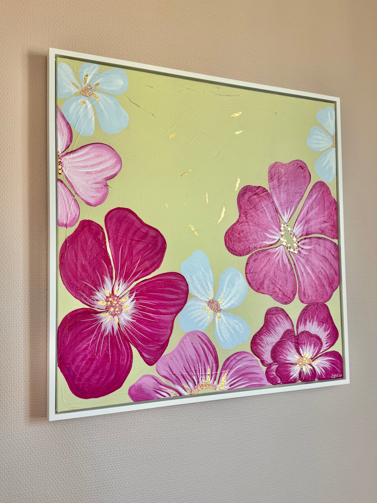 Studioverk, Innrammet, 73 x 73 cm