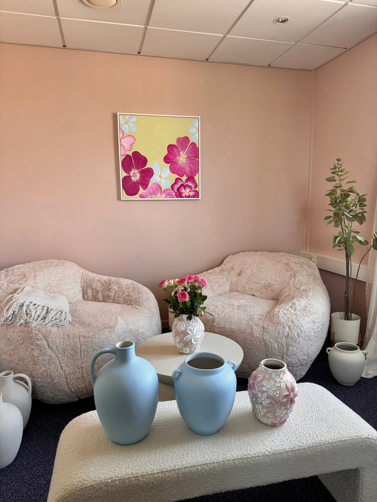 Studioverk, Innrammet, 73 x 73 cm