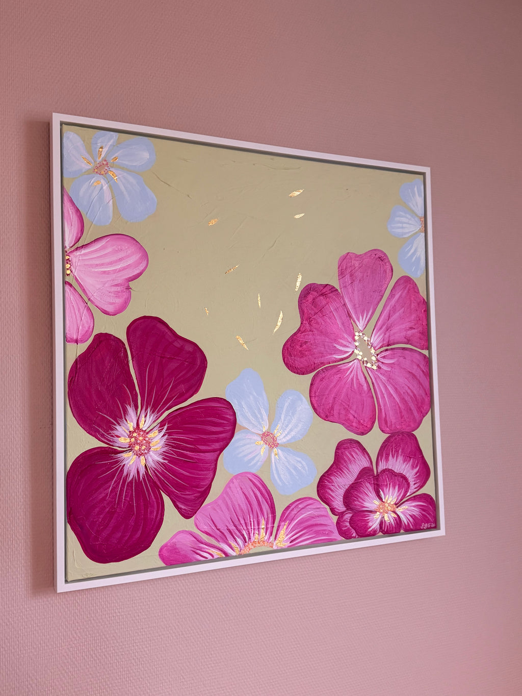 Studioverk, Innrammet, 73 x 73 cm