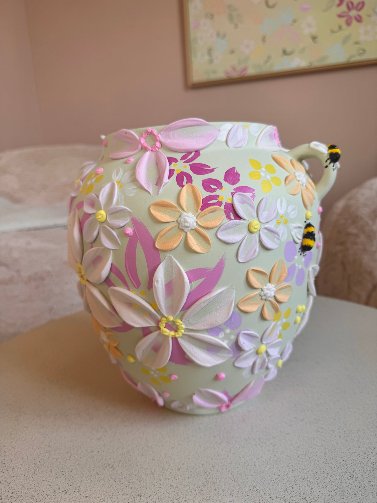 Lys grønn humle 🐝 26 cm