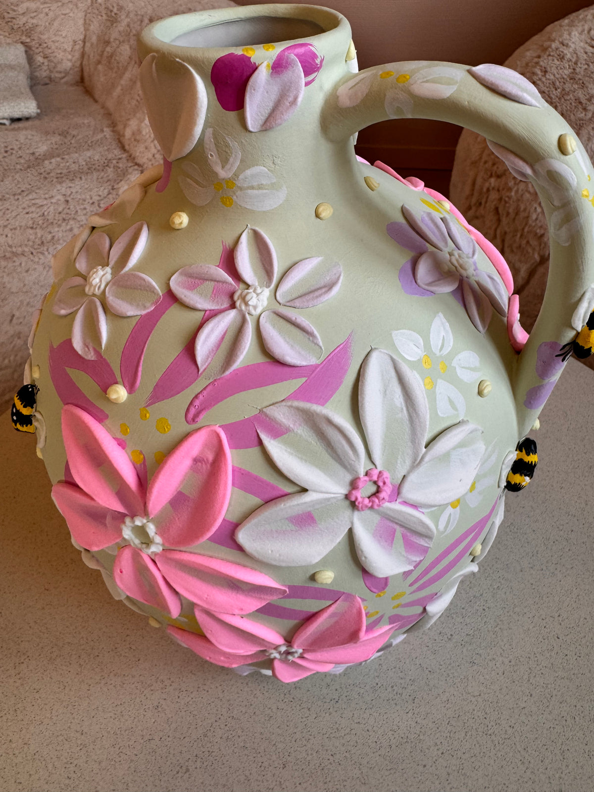Lys grønn humle 🐝 34 cm