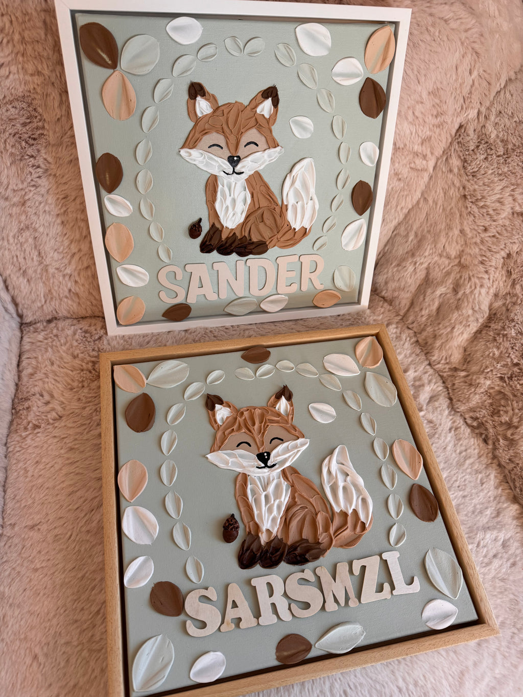 Rev 🦊 Innrammet, 33 x 33 cm