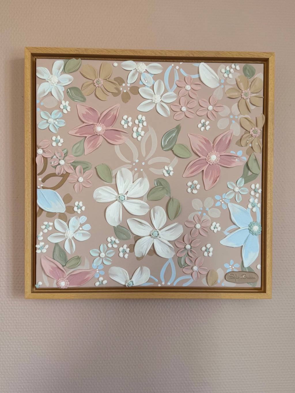 Douce Étoile, Innrammet, 43 x 43 cm