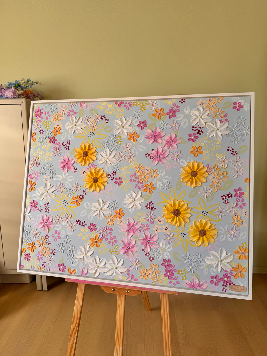 Honey, Innrammet, 103 x 83 cm