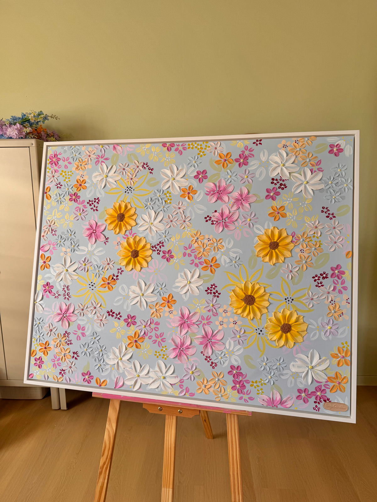 Honey, Innrammet, 103 x 83 cm