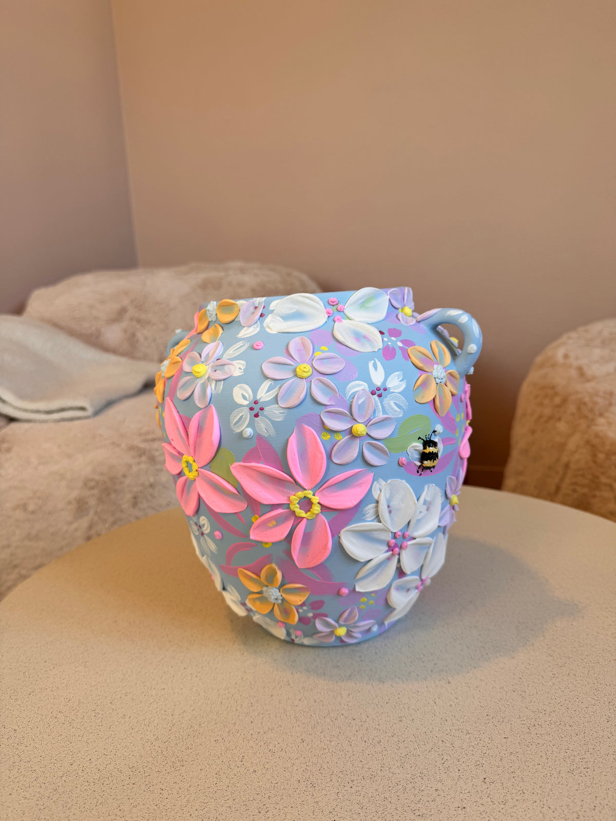 Pudderblå humle 🐝 26 cm