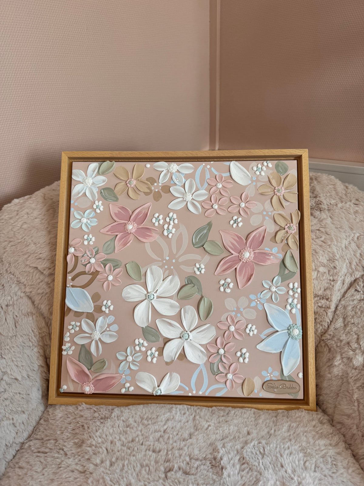 Douce Étoile, Innrammet, 43 x 43 cm