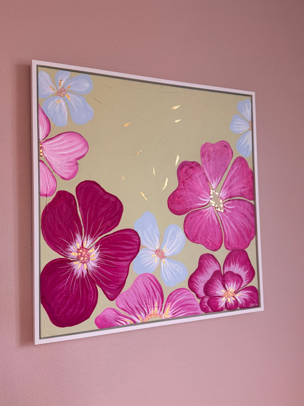 Studioverk, Innrammet, 73 x 73 cm