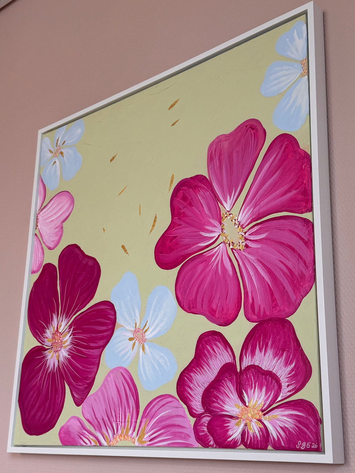 Studioverk, Innrammet, 73 x 73 cm