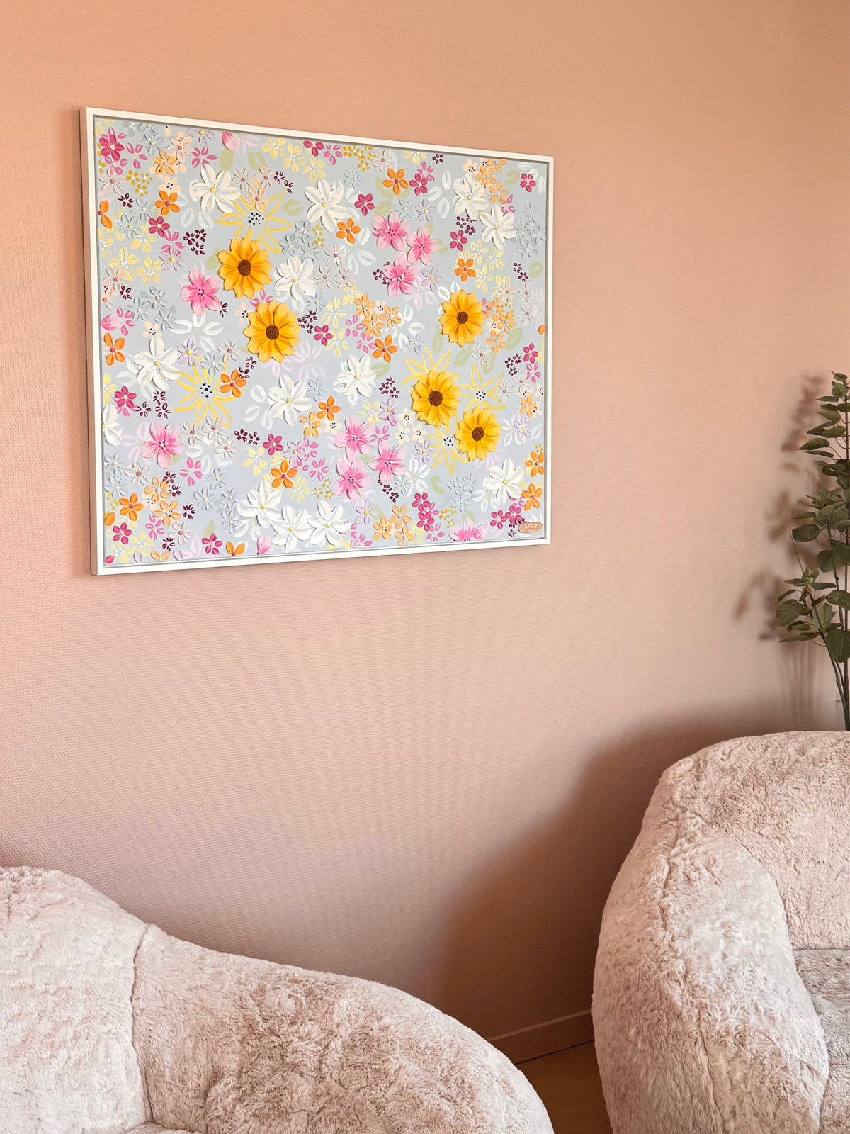 Honey, Innrammet, 103 x 83 cm