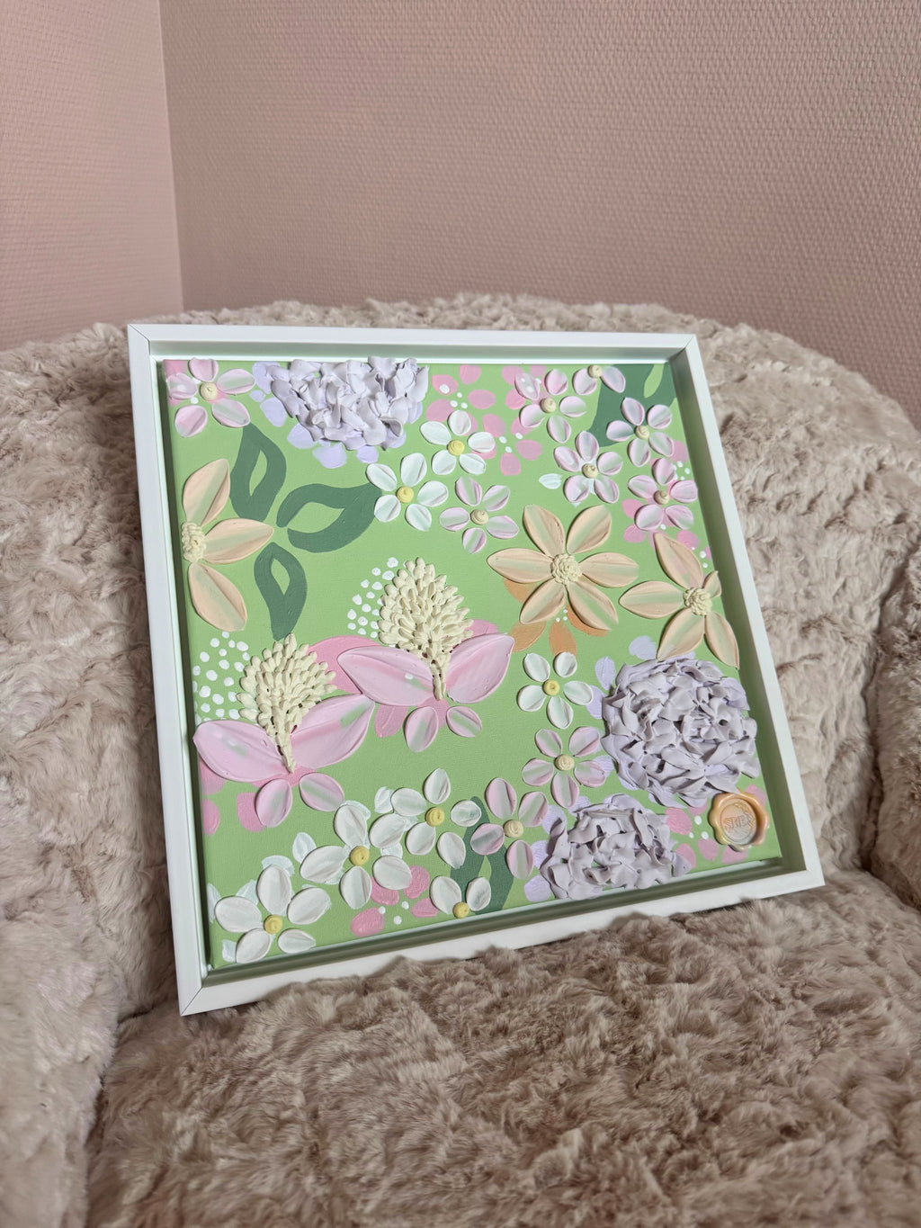 Spring Petite, Framed, 34 x 34 cm